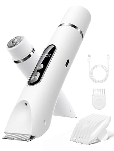 POPYES Bikini Trimmer Women 2026 Upgrade 2in1 Painless Waterproof - White
