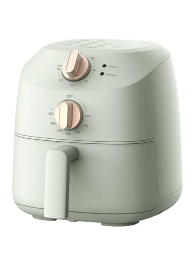 COMFEE‘ Mini Air Fryer 2.1 Qt small Airfryer Oven with 12 Menu Options, Adjustable Timer & Temperature Control, Dishwasher-Safe Nonstick Fry Basket, Sage Green Color