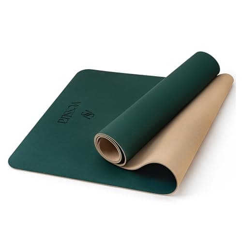 Yoga Mat Non Slip - 4mm Thick PU + Natural Rubber, Extra Wide 72"x27" Cushioned Mat for Joint Support, Sweat Resistant, Durable Exercise Mat for Yoga, Pilates, Gym and Home Workouts