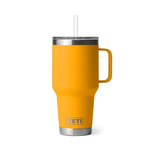YETI Rambler 35 oz Straw Mug, Vacuum Insulated, Stainless Steel, Beekeeper