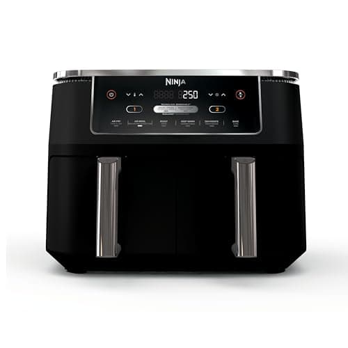 Ninja Foodi Air Fryer, 10 Qt/9.5L DualZone, 6-in-1, Black, DZ302C