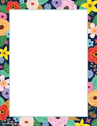 Teacher Created Resources Wildflowers Computer Paper (TCR6697)