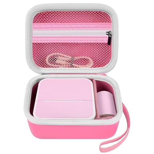 Grapsa Sticker Printer Case with Mesh Pocket and Detachable Hand Strap