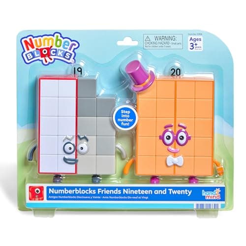 hand2mind Numberblocks Friends Nineteen and Twenty Figure Pack